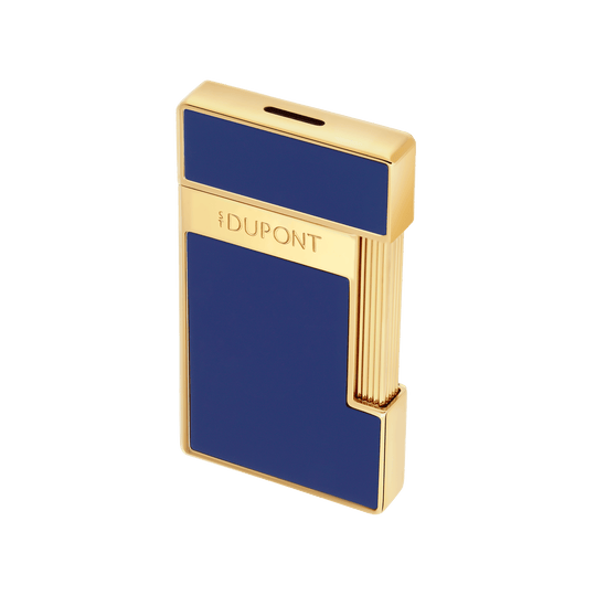 S.T. Dupont Slimmy Blue Lacquer and Golden Lighter 4