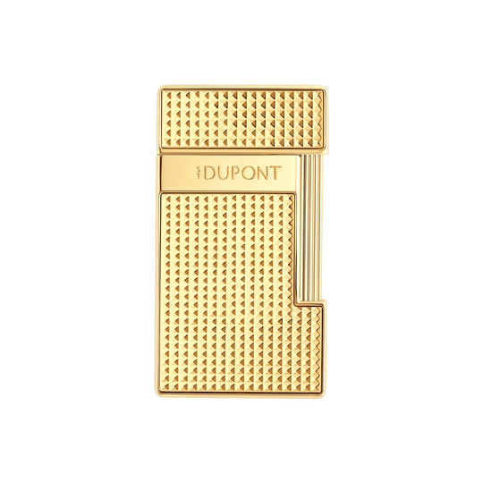 S.T. Dupont Slimmy Diamond Head Golden Lighter