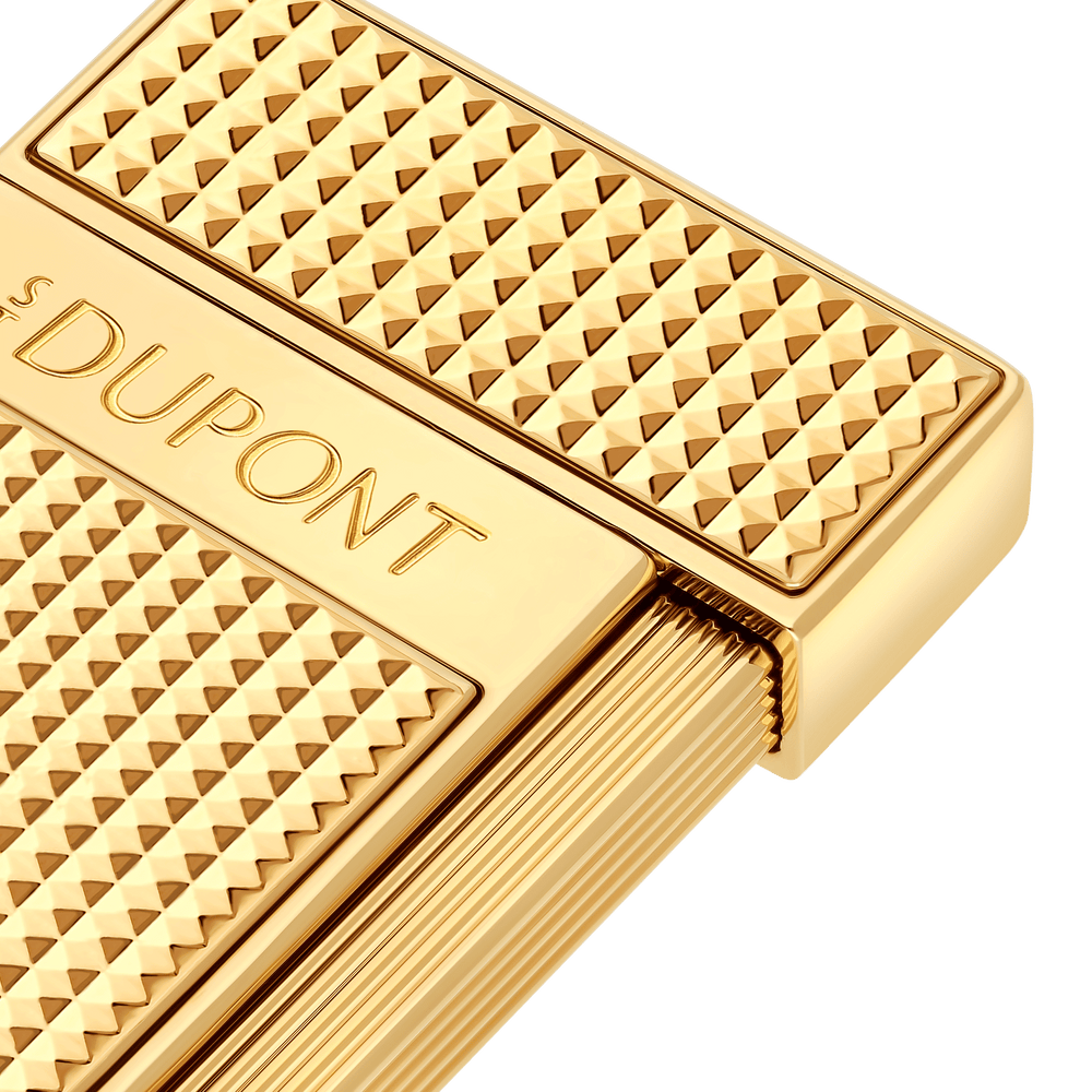 S.T. Dupont Slimmy Diamond Head Golden Lighter 2