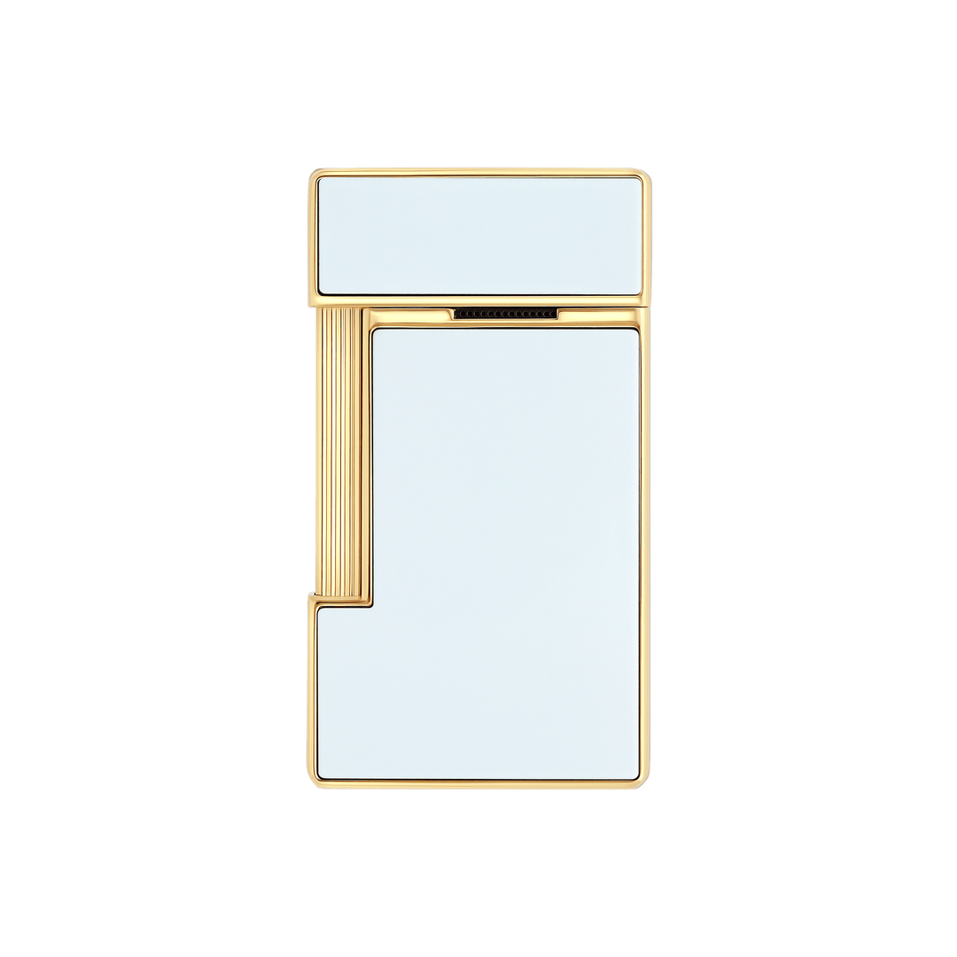 S.T. Dupont Slimmy White Lacquer and Golden Lighter 3