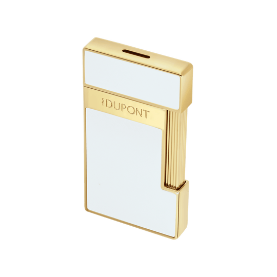 S.T. Dupont Slimmy White Lacquer and Golden Lighter 4