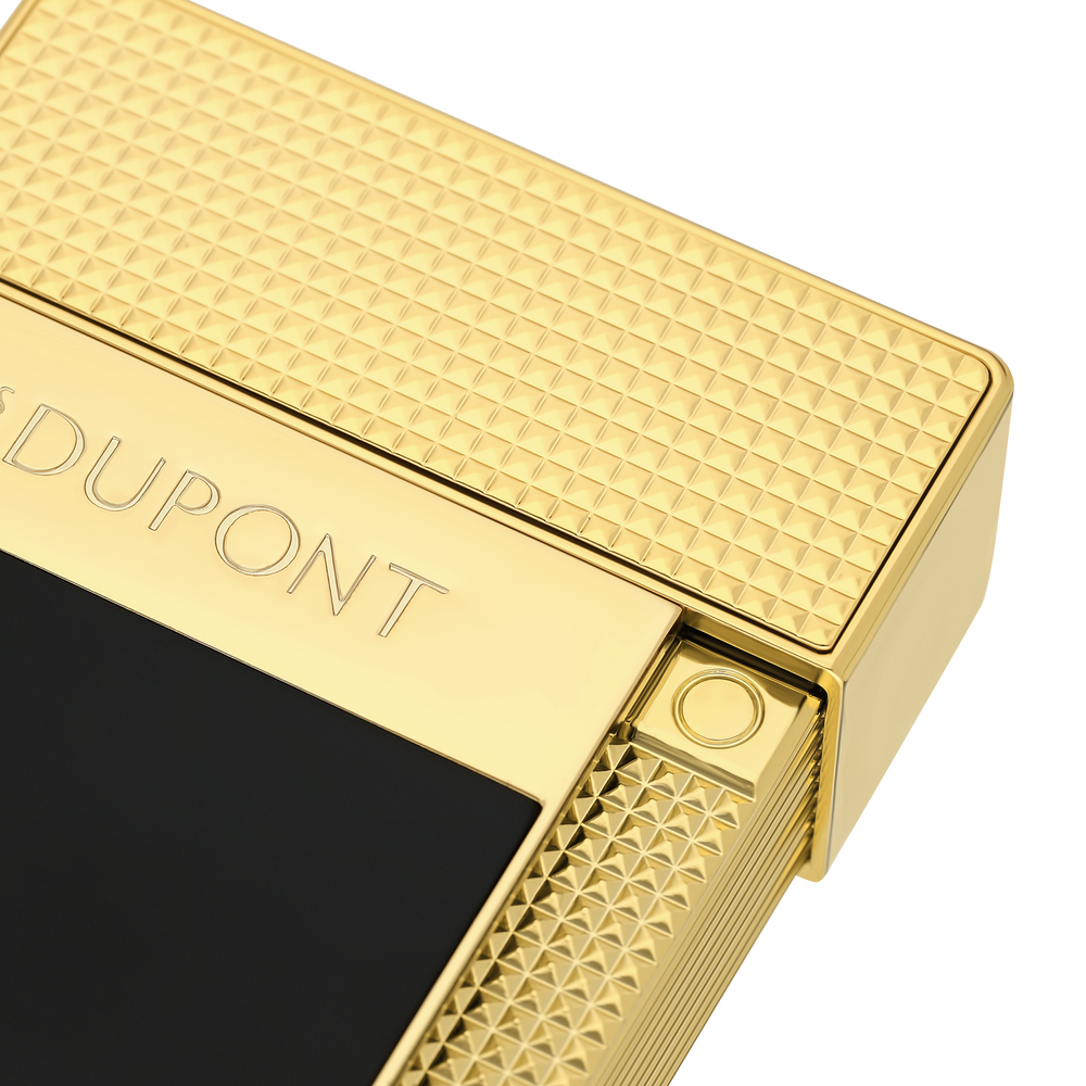 S.T. Dupont Table Lighter Black & Golden 2