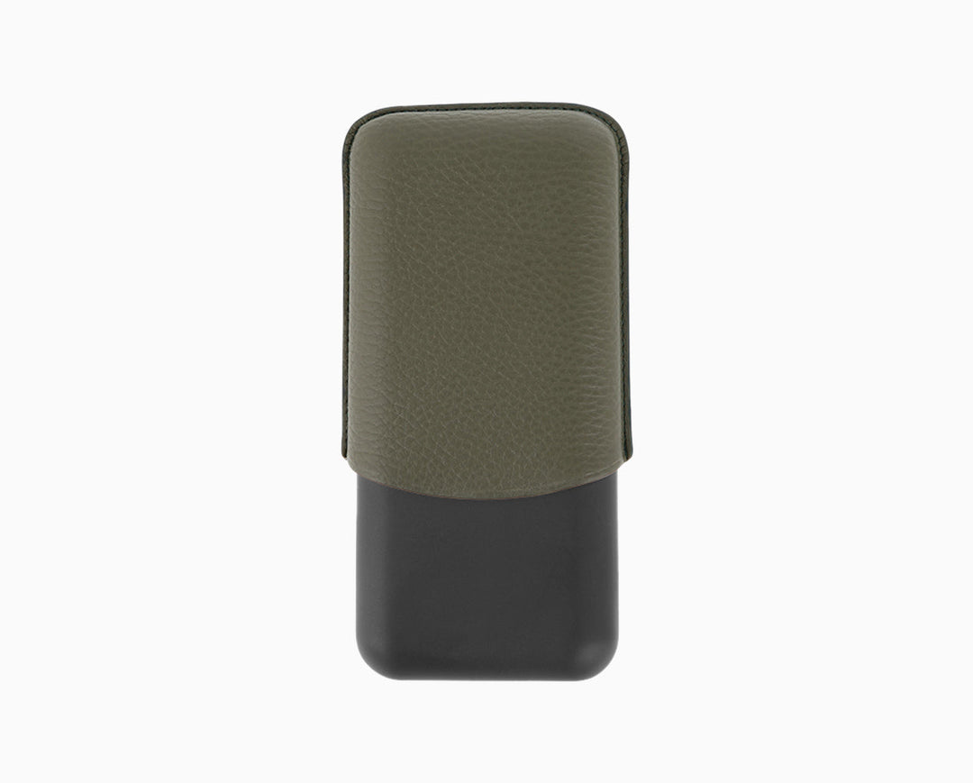 S.T. Dupont Three-Cigar Case Khaki Grain & Matte 2