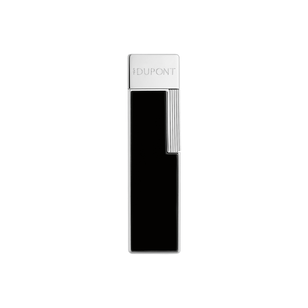 S.T. Dupont Twiggy Black Lacquer and Chrome Lighter