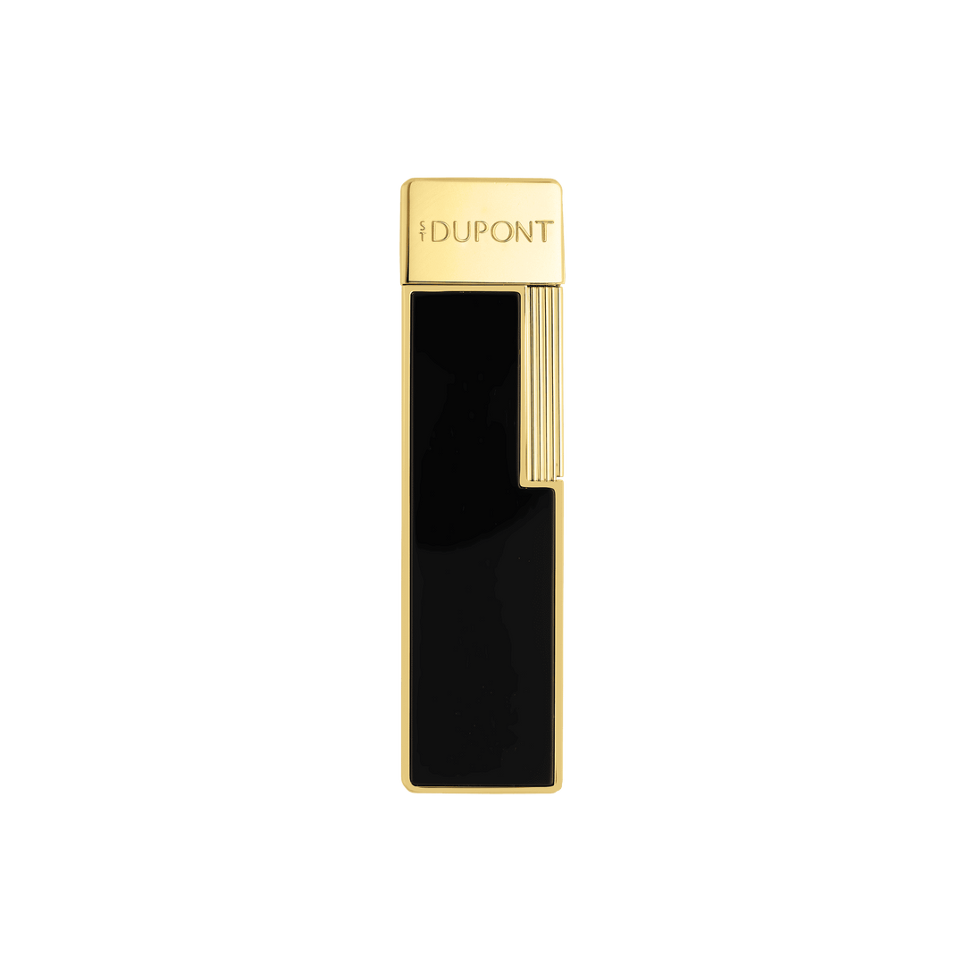 S.T. Dupont Twiggy Black Lacquer and Golden Lighter