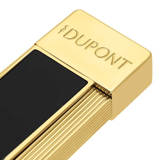 S.T. Dupont Twiggy Black Lacquer and Golden Lighter 2