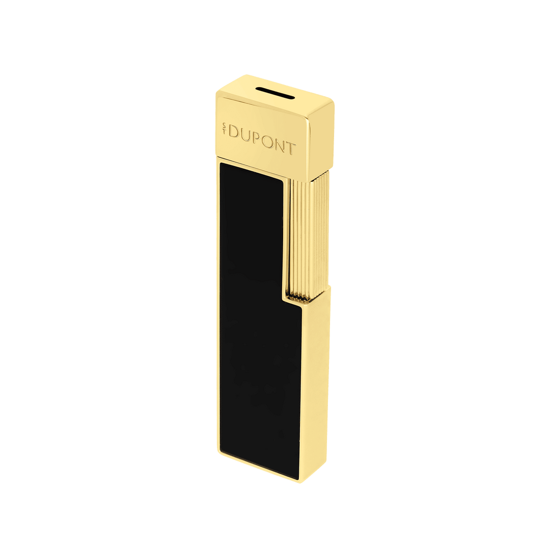 S.T. Dupont Twiggy Black Lacquer and Golden Lighter 4