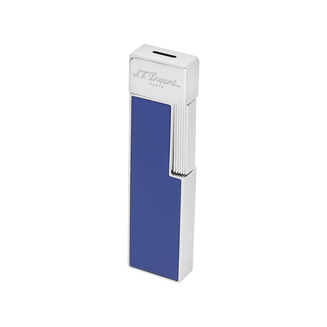 S.T. Dupont Twiggy Blue Lacquer and Chrome Lighter 4