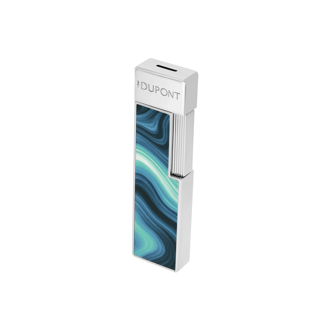 S.T. Dupont Twiggy Geode Blue & Chrome Lighter 4