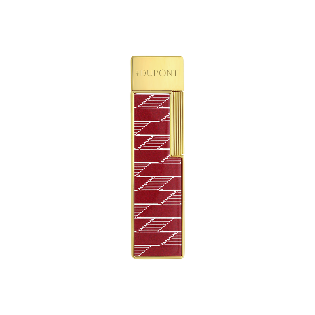 S.T. Dupont Twiggy Monogram 1872 Burgundy Lighter