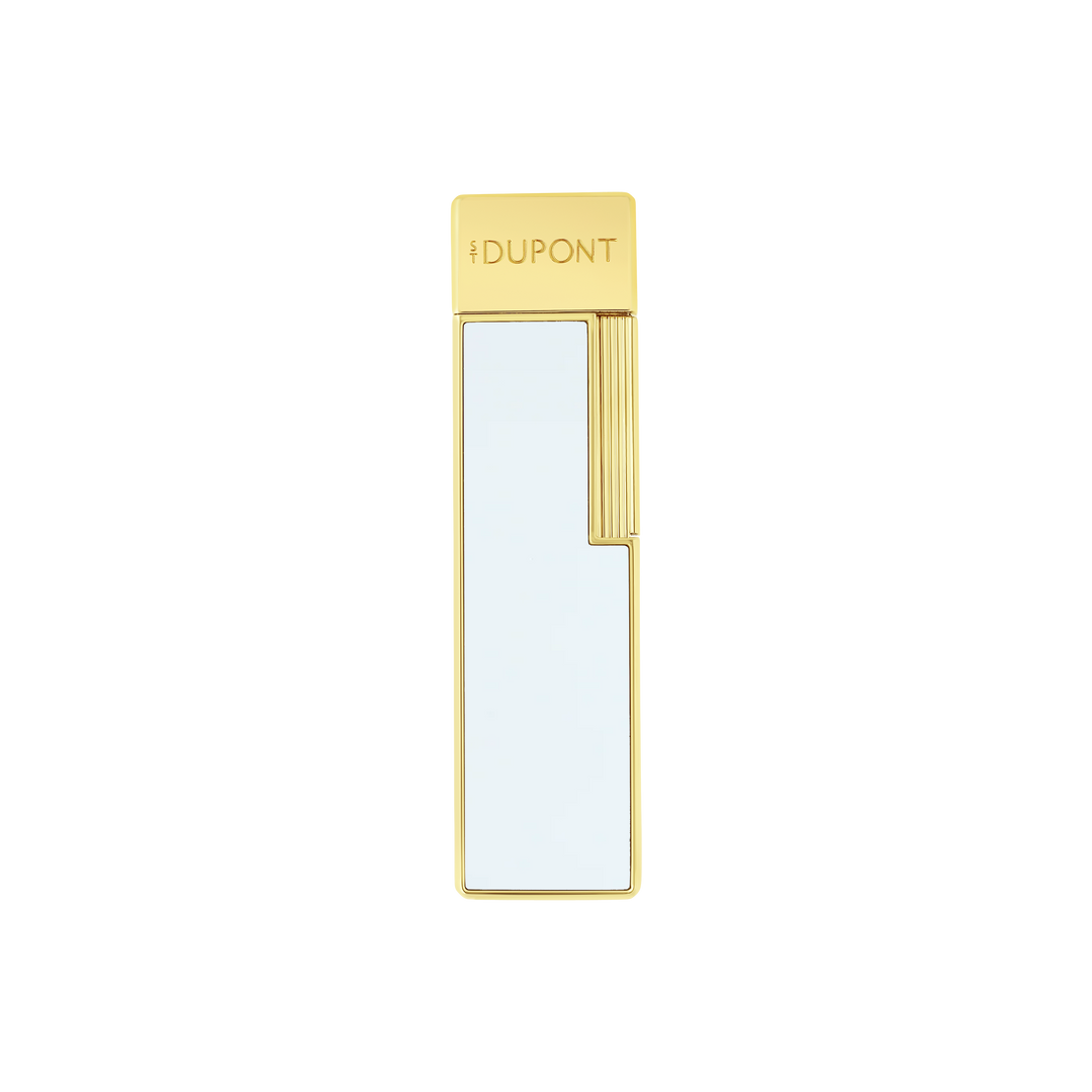 S.T. Dupont Twiggy White & Golden Lighter