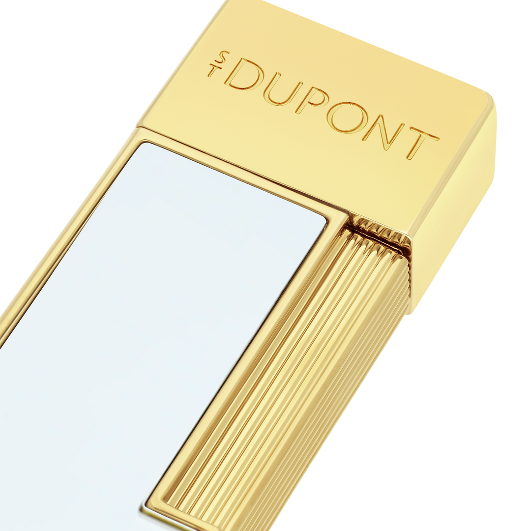 S.T. Dupont Twiggy White & Golden Lighter 2