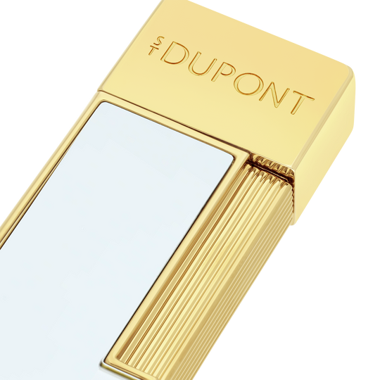 S.T. Dupont Twiggy White & Golden Lighter 2