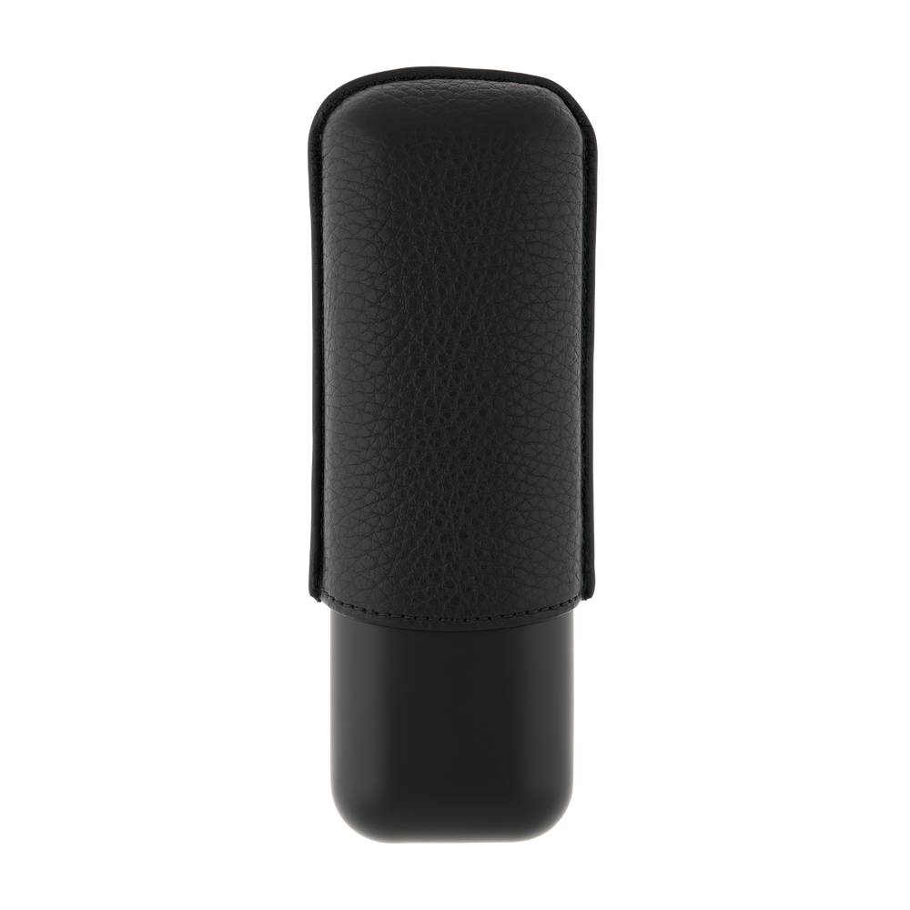 S.T. Dupont Two-Cigar Case Black Grain & Matte 2