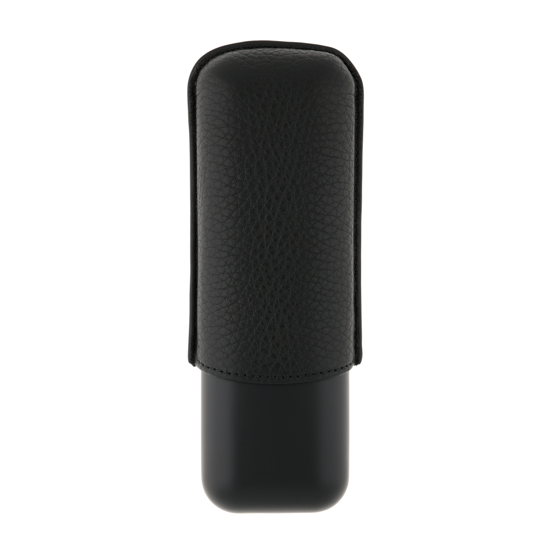 S.T. Dupont Two-Cigar Case Black Grain & Matte 2