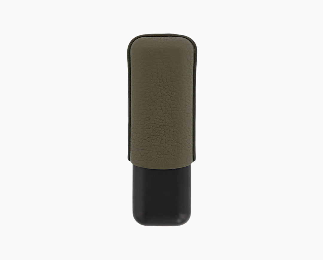 S.T. Dupont Two-Cigar Case Khaki Grain & Matte 2
