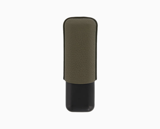 S.T. Dupont Two-Cigar Case Khaki Grain & Matte 2