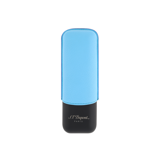 S.T. Dupont Two-Cigar Case Turquoise Grain & Matte