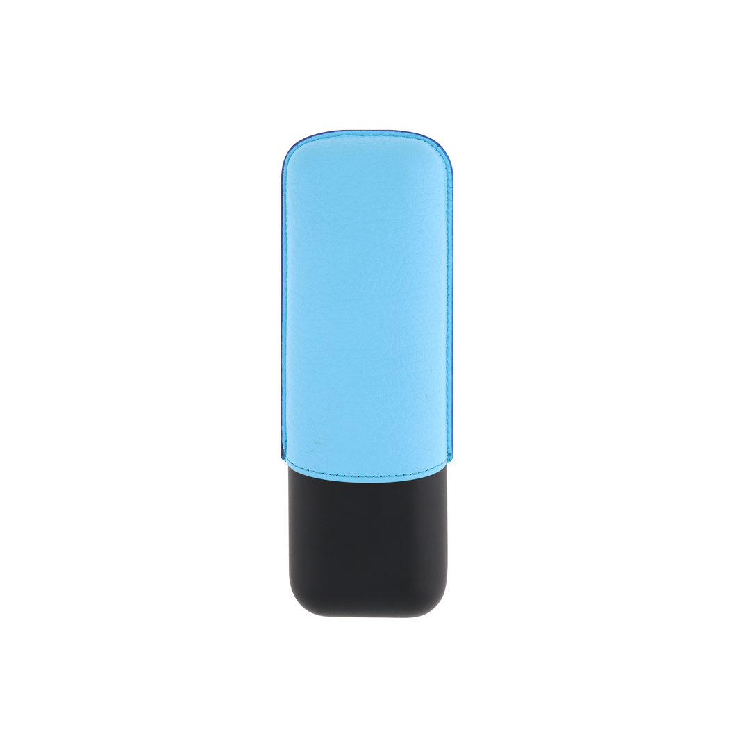 S.T. Dupont Two-Cigar Case Turquoise Grain & Matte 2