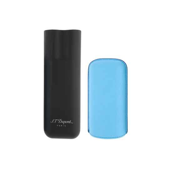 S.T. Dupont Two-Cigar Case Turquoise Grain & Matte 3