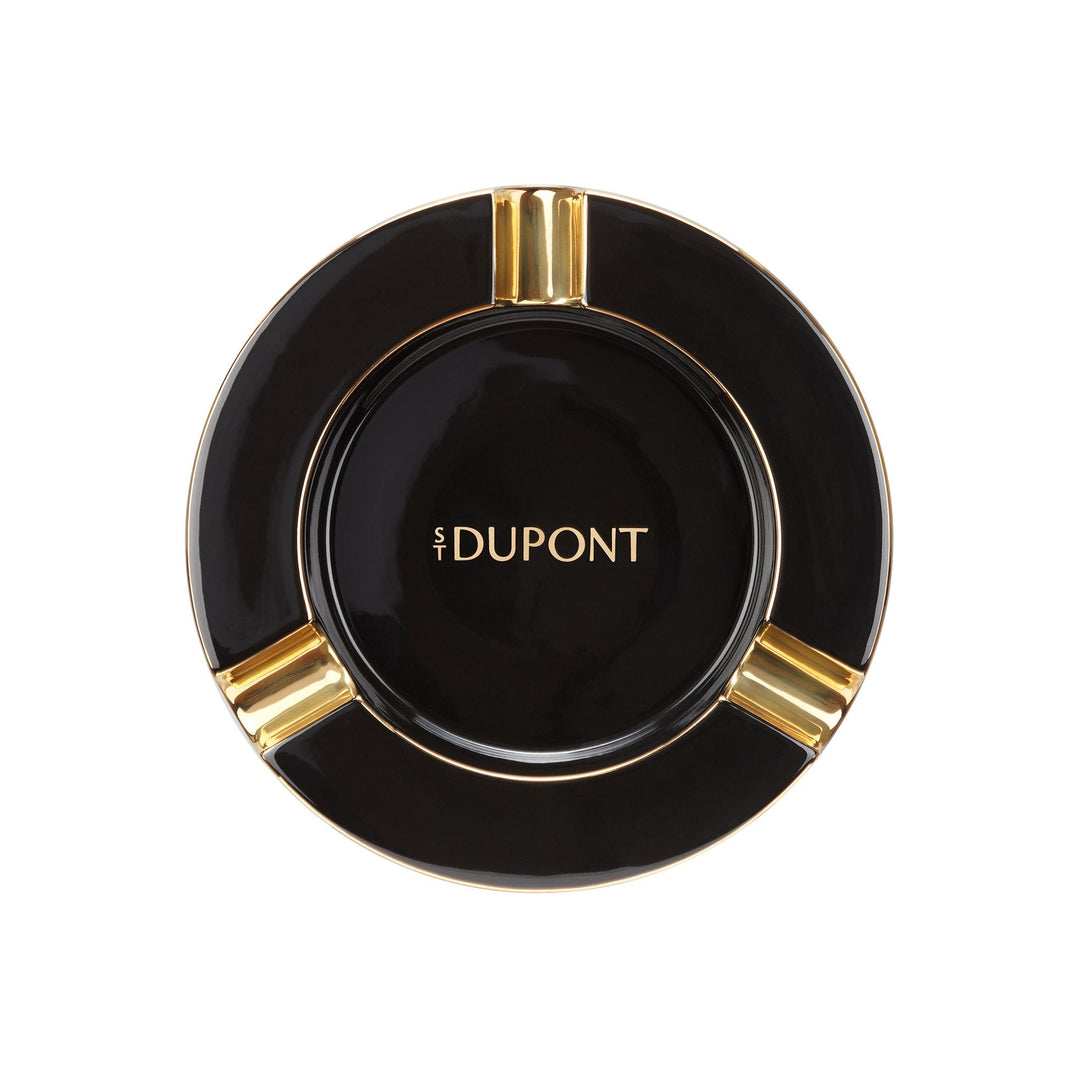 S.T. Dupont XL Ashtray Black & Golden