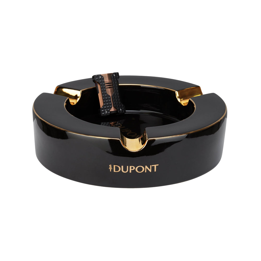S.T. Dupont XL Ashtray Black & Golden 2