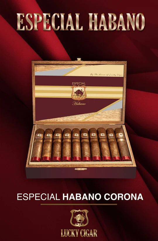 Lucky Cigar - ESPECIAL HABANO Corona Box Press 5x48