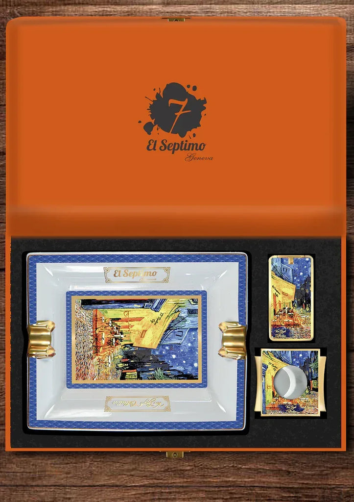 入手困難　cigar adhesive stoned reset CDセット El-Septimo - Sacred Arts Van Gogh Gift Box (Ashtray, Cutter
