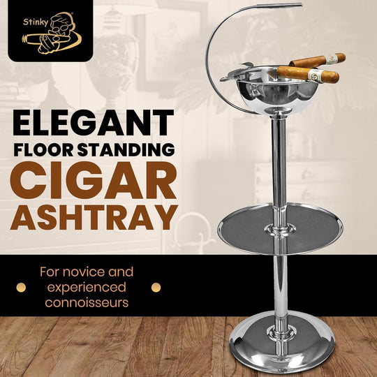 Stinky Cigar Stinky Floor Ashtray in Jet Black - view 4