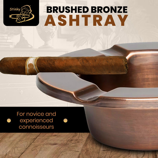 Stinky Cigar Stinky One Piece Ashtray in Brushed Bronze - view 3