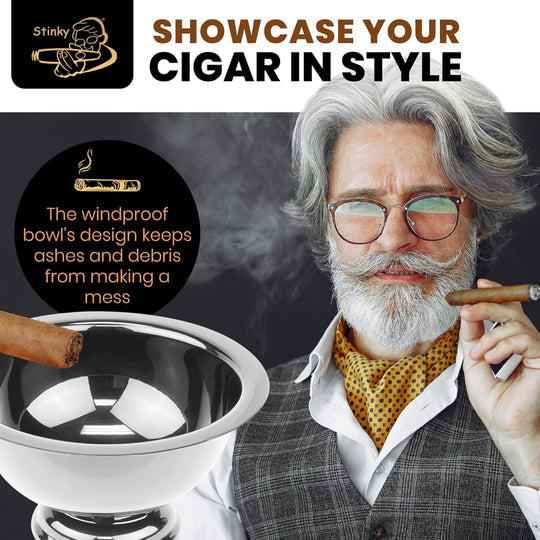 Stinky Cigar Stinky Personal Ashtray in Black Nickel - view 5