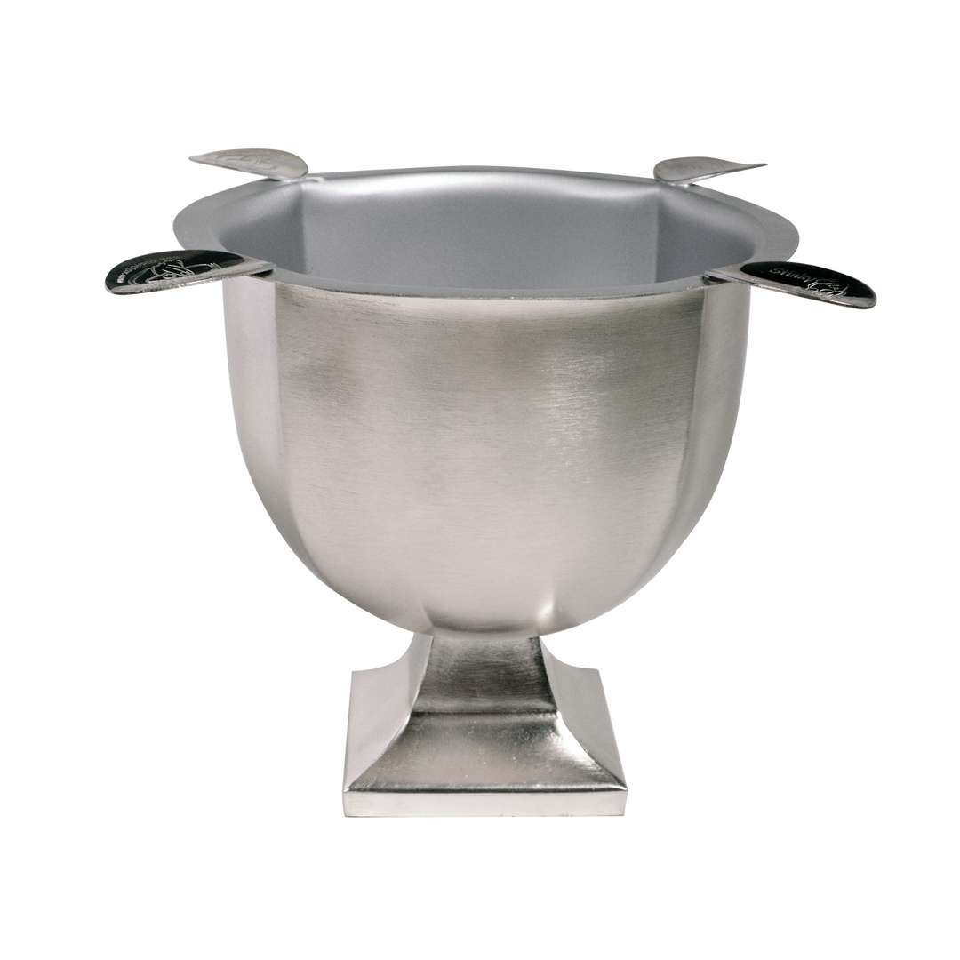 Stinky Cigar Stinky Tall 4 Stirrup Ashtray in Brushed Silver