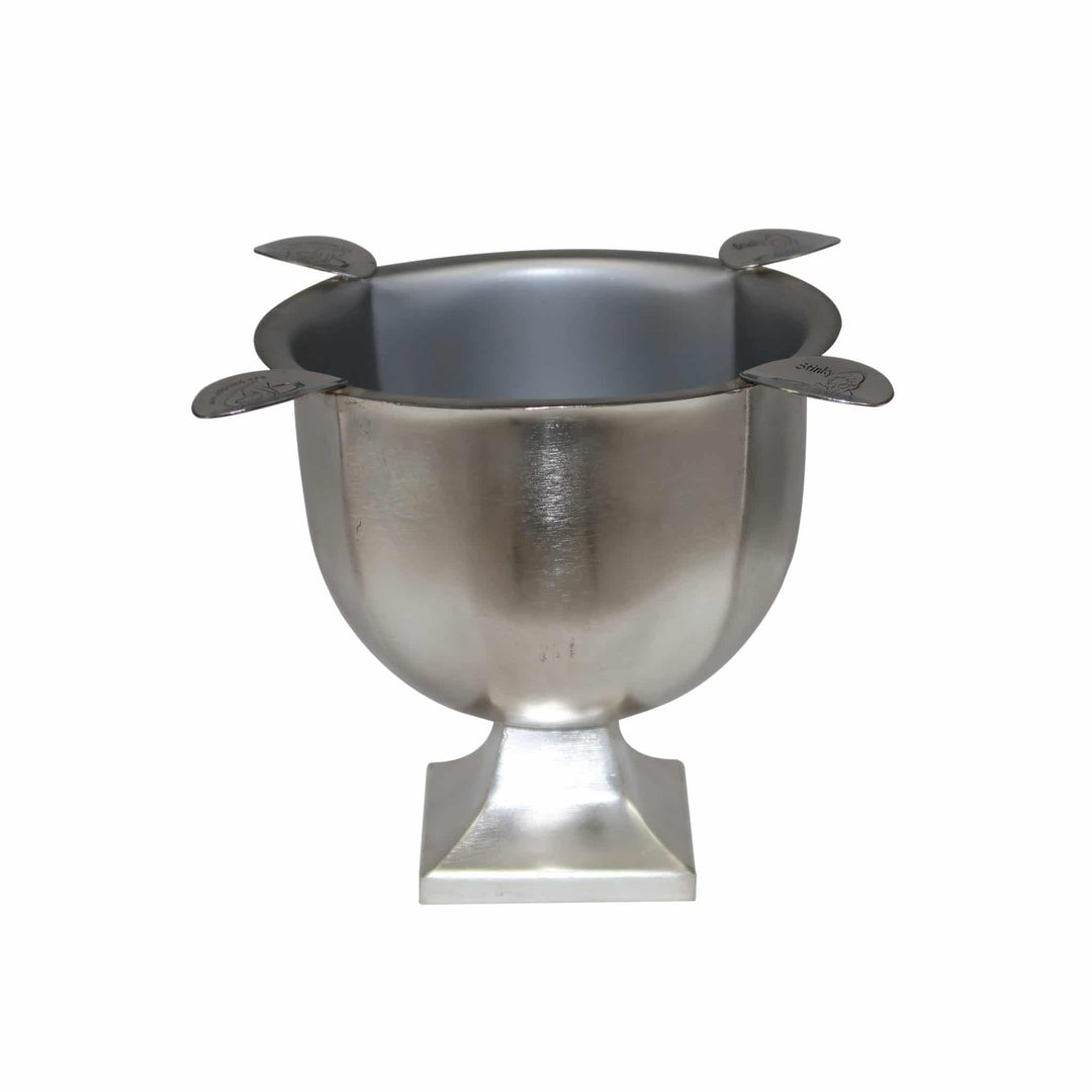 Stinky Cigar Stinky Tall 4 Stirrup Ashtray in Brushed Silver - view 2
