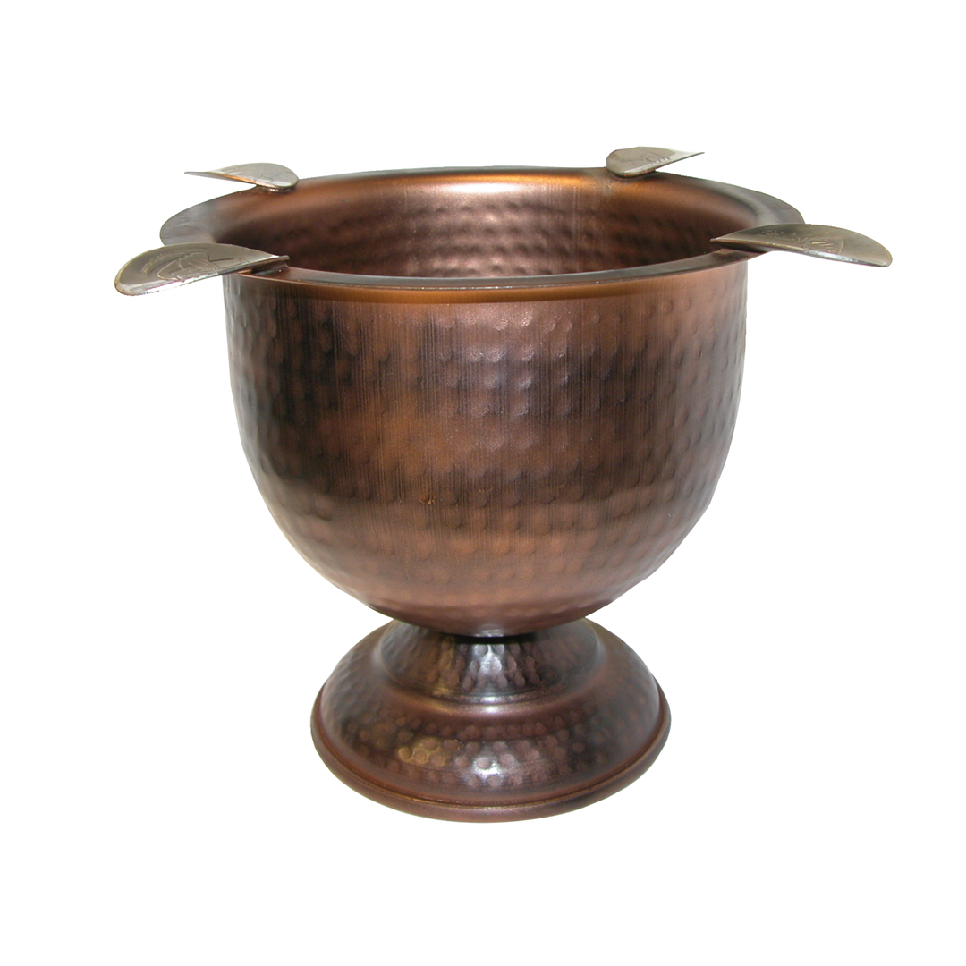 Stinky Cigar Stinky Tall 4 Stirrup Ashtray in Hammered Copper
