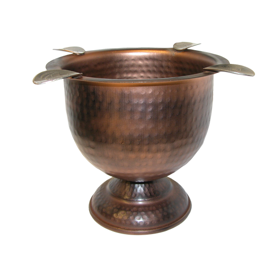 Stinky Cigar Stinky Tall 4 Stirrup Ashtray in Hammered Copper