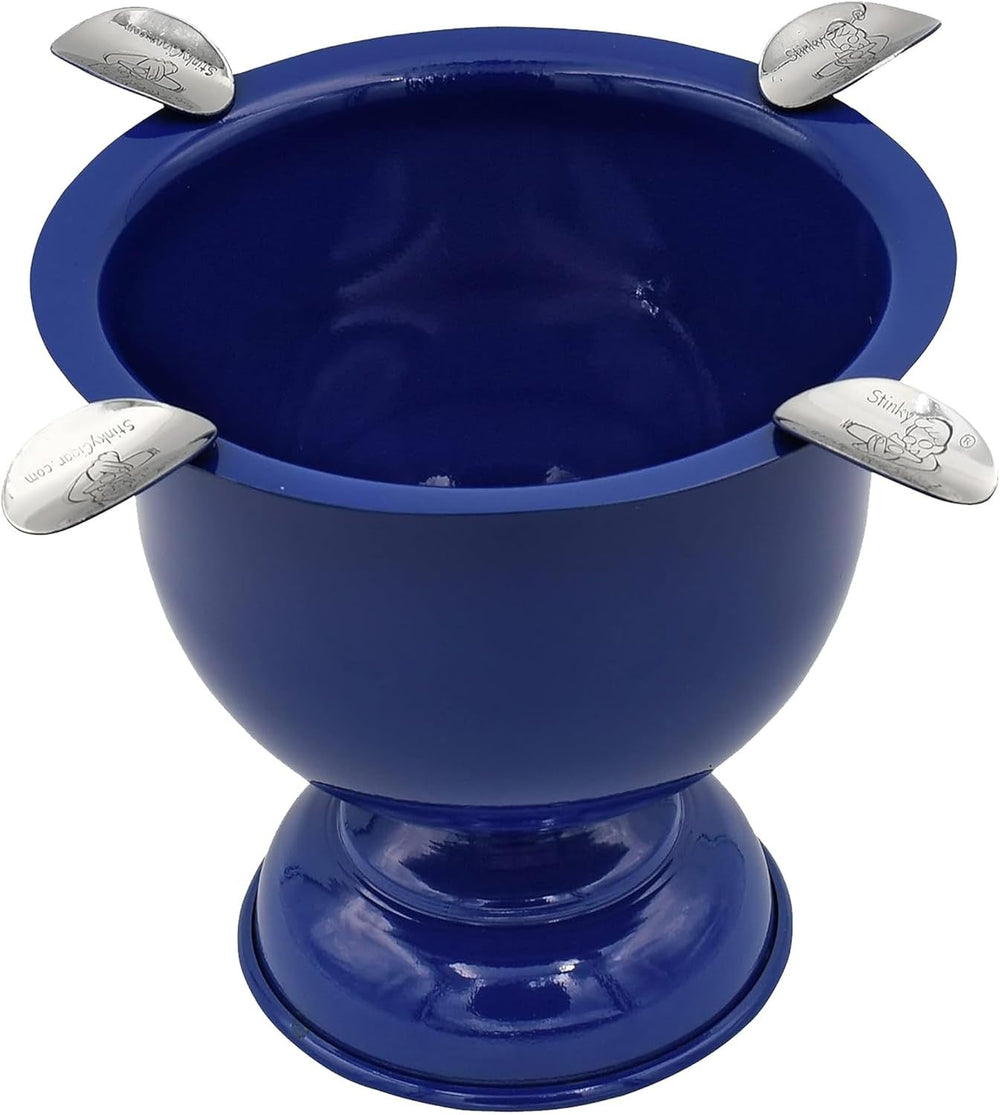 Stinky Cigar Stinky Tall 4 Stirrup Ashtray in Royal Blue - view 2
