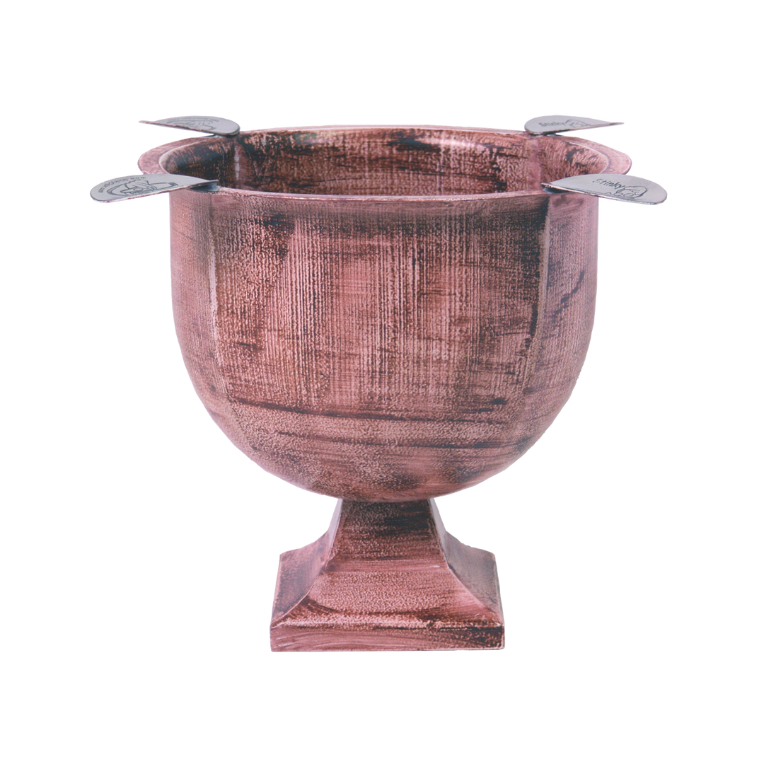 Stinky Cigar Stinky Tall 4 Stirrup Ashtray in Rust Brown