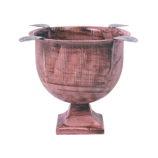 Stinky Cigar Stinky Tall 4 Stirrup Ashtray in Rust Brown