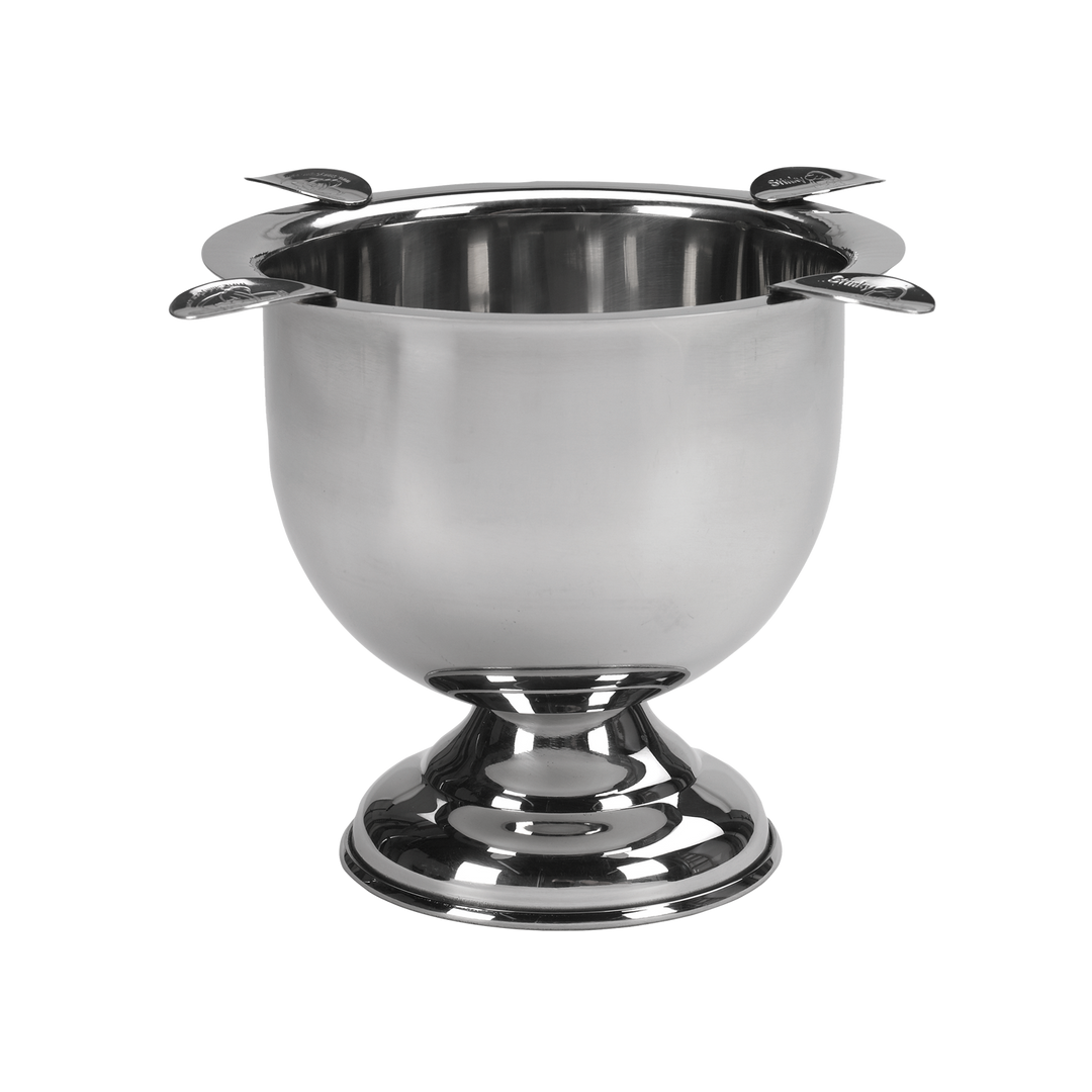 Stinky Cigar Stinky Tall 4 Stirrup Ashtray in Stainless Steel