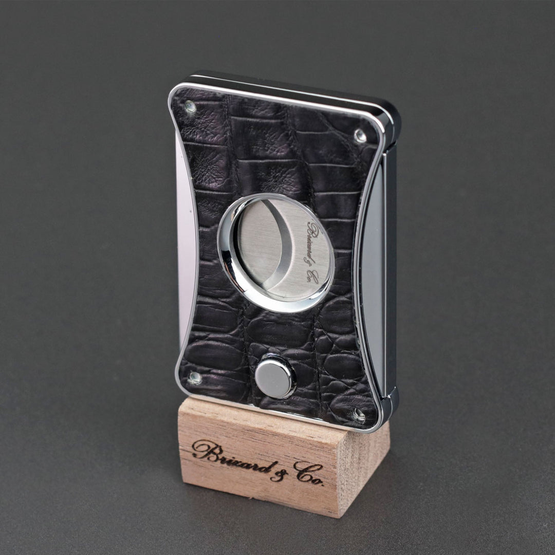 Brizard and Co - The "Elite Series 2" Cutter - Genuine Black Caiman Alligator (Alligator)