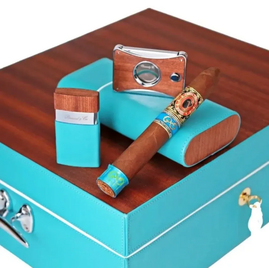 Brizard and Co - The "Show Band" 3 Cigar Case - Positano Collection (Leather)
