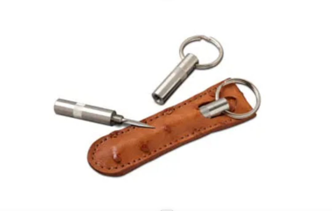Brizard and Co - The "Trilogy" Cigar Punch - Ostrich Tan (Ostrich)