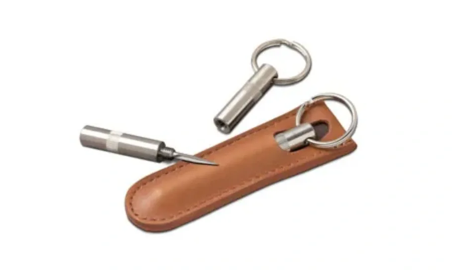 Brizard and Co - The "Trilogy" Cigar Punch - Tan Leather (Leather)