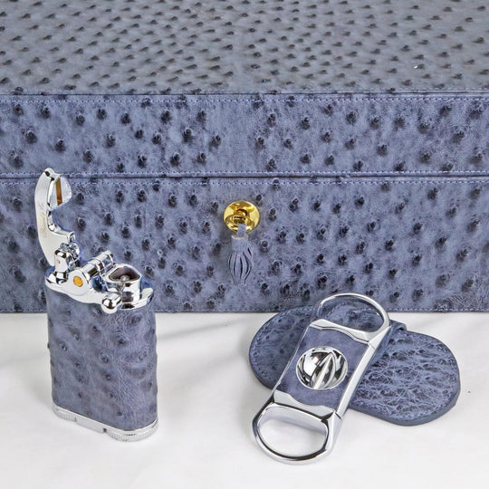 Brizard and Co - The "V" Cutter - "American Blue Jeans" Ostrich (Ostrich)