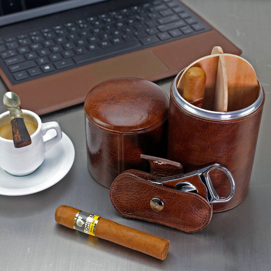 Brizard and Co - The "V" Cutter - Antique Saddle Leather (Leather)