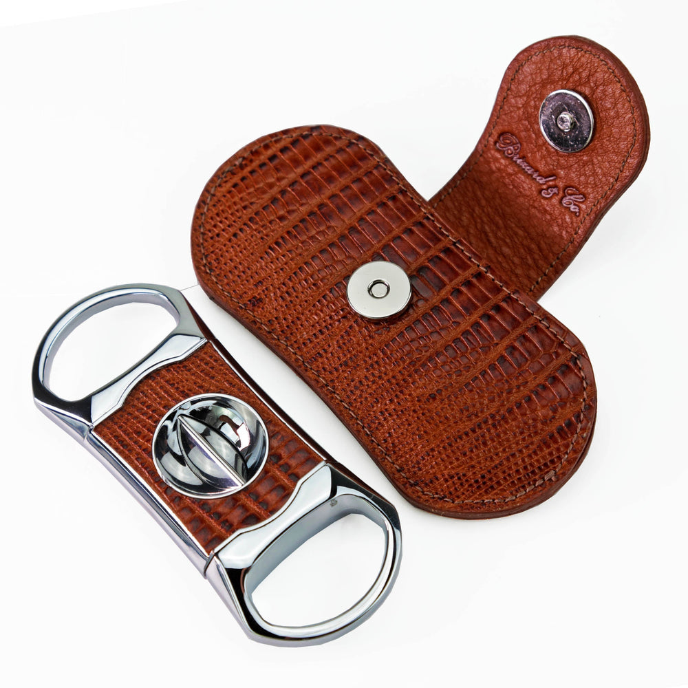 Brizard and Co - The "V" Cutter - Havana Lizard Pattern (Leather)