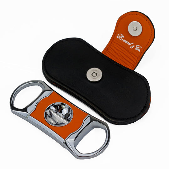 Brizard and Co - The "V" Cutter - Orange and Black Leather (Leather)