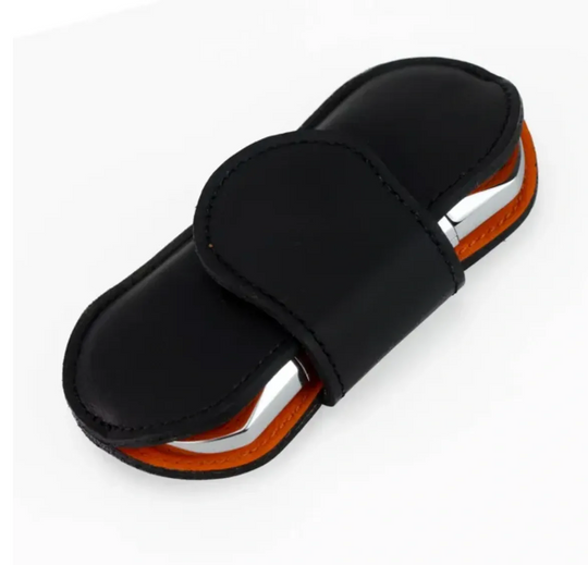 Brizard and Co - The "V" Cutter - Orange and Black Leather (Leather)