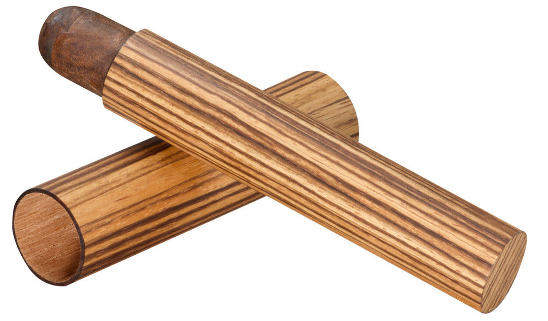 Brizard and Co - The Single Cigar Tube - Zebrawood (Exotic Wood)