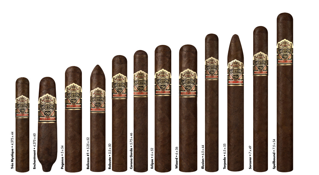 Ashton VSG Robusto shape chart - Cigar Inc
